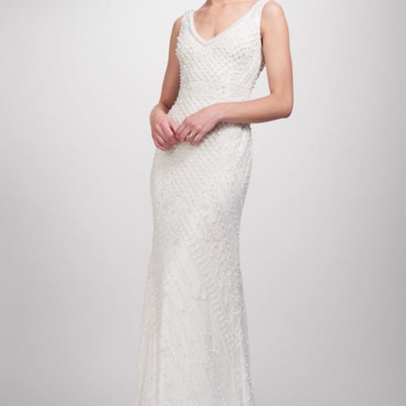 theia beaded wedding dress Theia Caitlin 890062 Wedding Gown